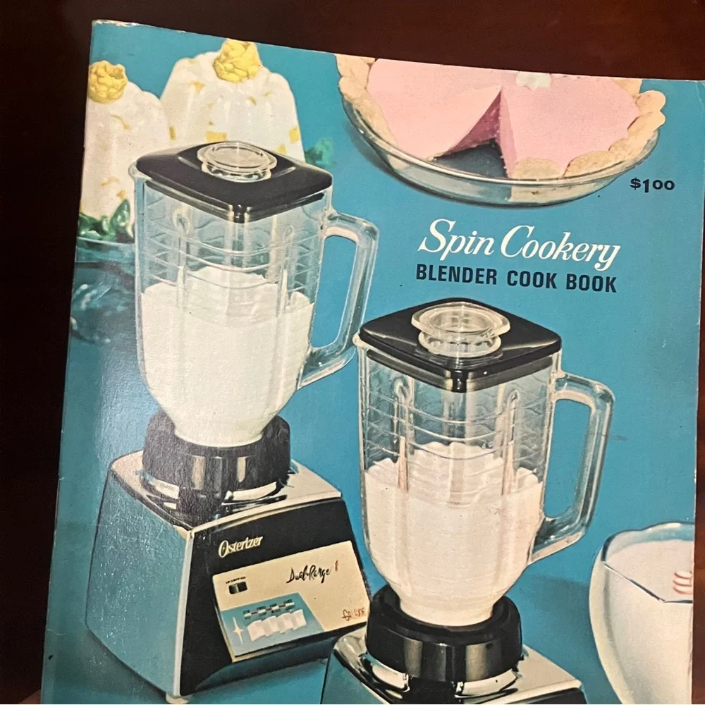 Vintage 1968 Spin Cookery Osterizer Recipes Cookbook Blender 8-Speed